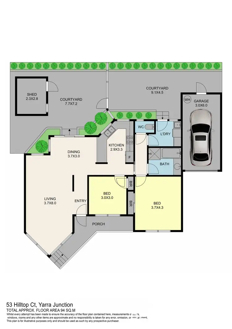 Floorplan of Homely house listing, 53 Hilltop Court, Yarra Junction VIC 3797