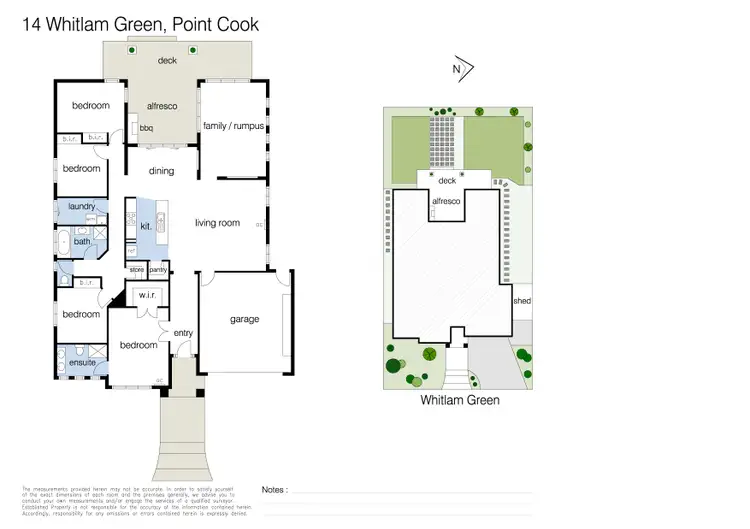 Floorplan of Homely house listing, 14 Whitlam Green, Point Cook VIC 3030