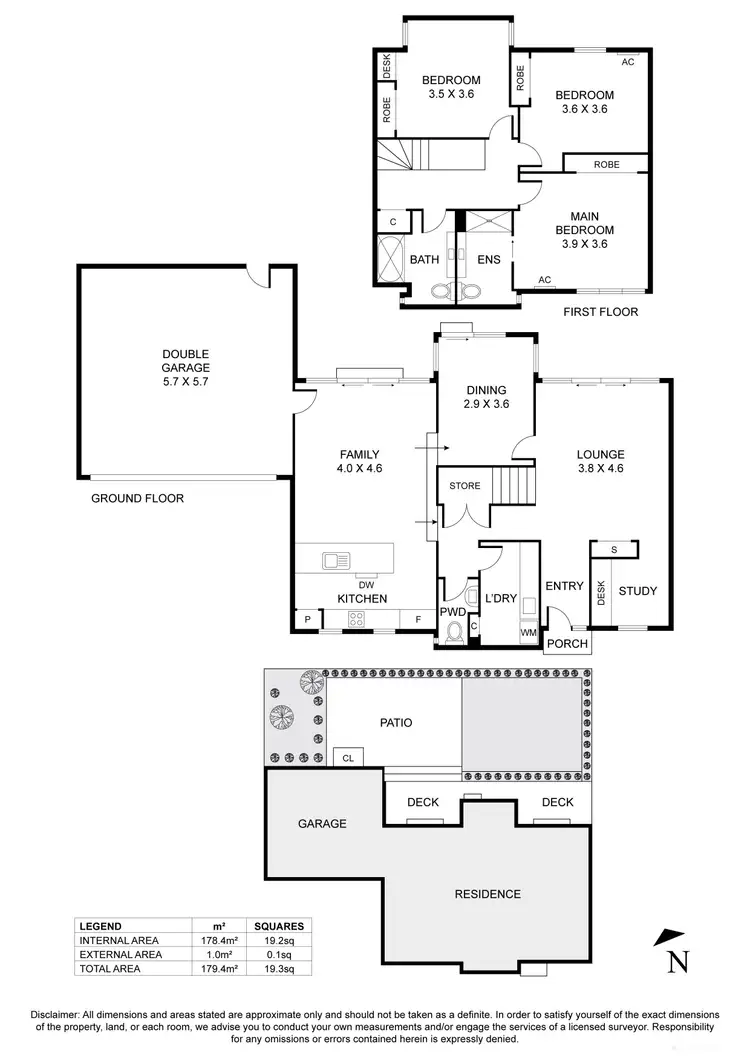 Floorplan of Homely townhouse listing, 2/30 Warnes Road, Mitcham VIC 3132