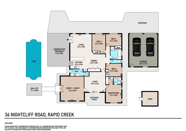 Floorplan of Homely house listing, 36 Nightcliff Road, Rapid Creek NT 810