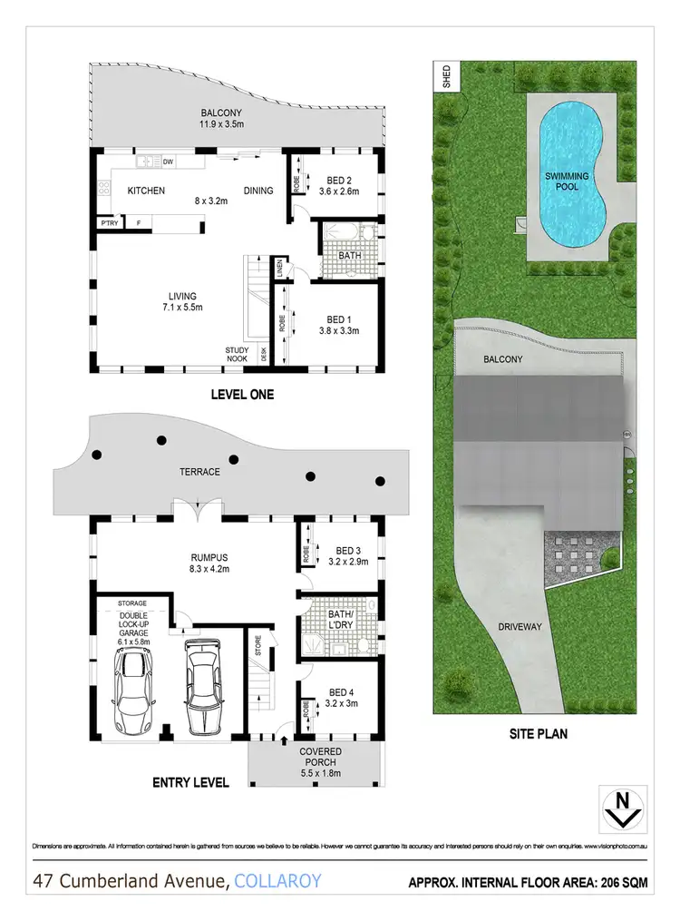 Floorplan of Homely house listing, 47 Cumberland Avenue, Collaroy NSW 2097