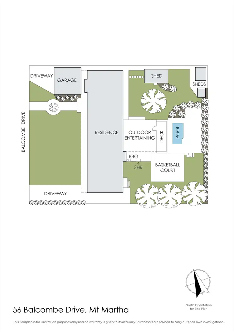 Floorplan of Homely house listing, 56 Balcombe Drive, Mount Martha VIC 3934