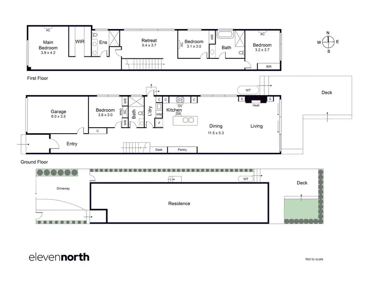 Floorplan of Homely townhouse listing, 12B Gilarth Street, Highett VIC 3190