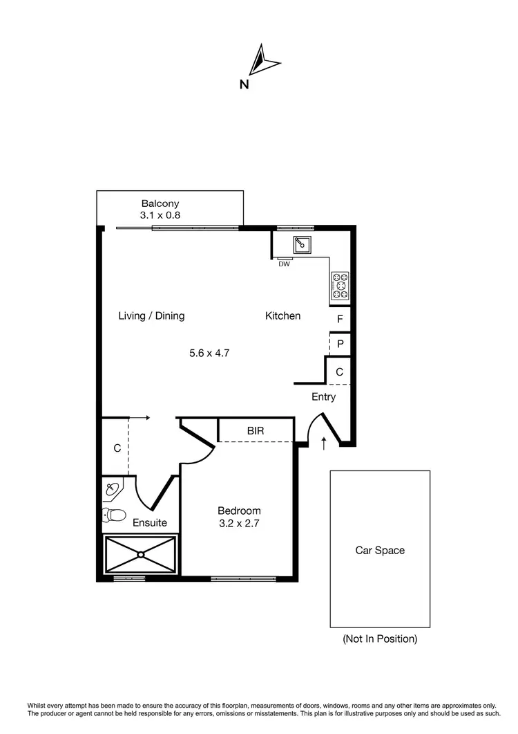 Floorplan of Homely apartment listing, 15/206 Canterbury Road, St Kilda West VIC 3182