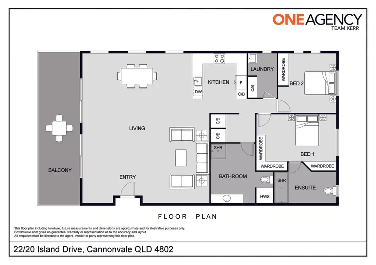 Floorplan of Homely unit listing, 22/20 Island Drive, Cannonvale QLD 4802