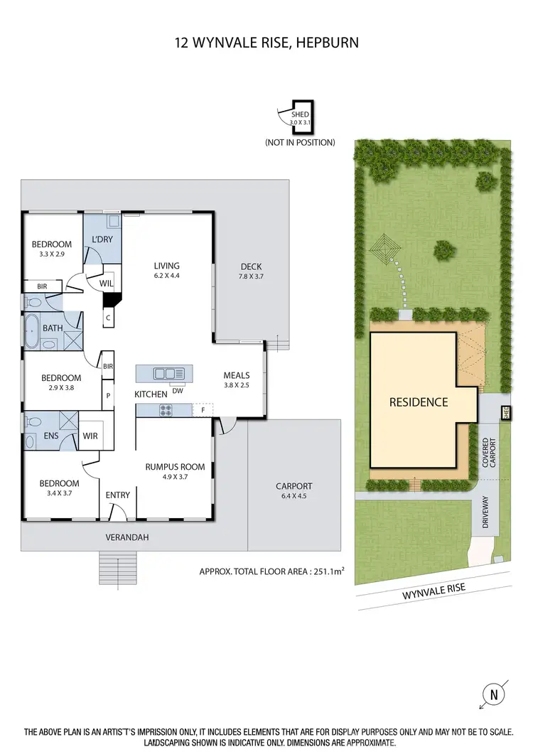 Floorplan of Homely house listing, 12 Wynvale Rise, Hepburn VIC 3461