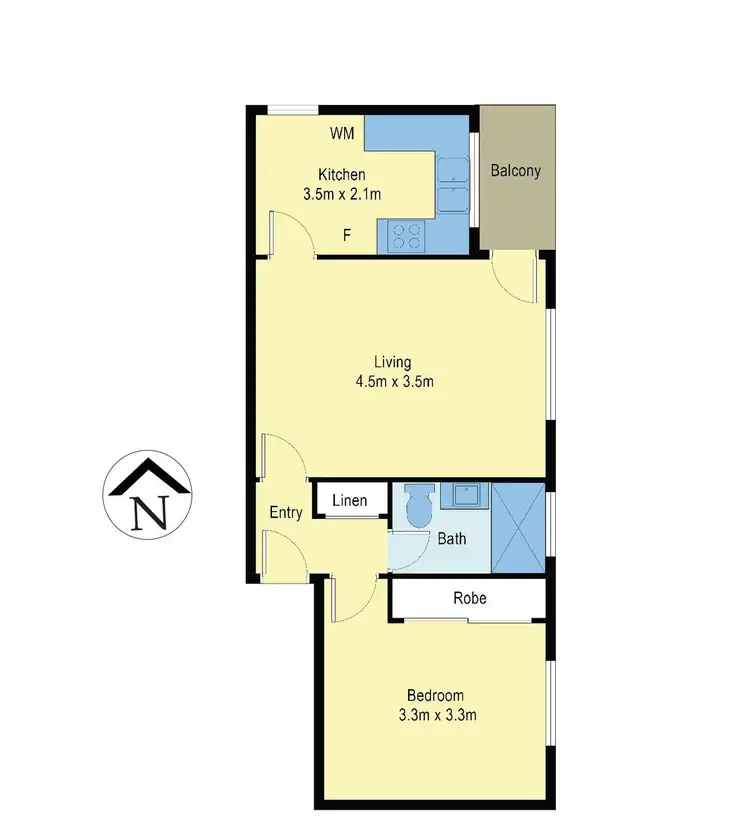 Floorplan of Homely unit listing, 10/42 Wattletree Road, Armadale VIC 3143