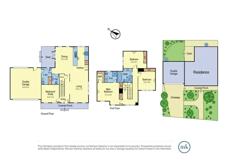 Floorplan of Homely townhouse listing, 1/37 Starling Street, Montmorency VIC 3094