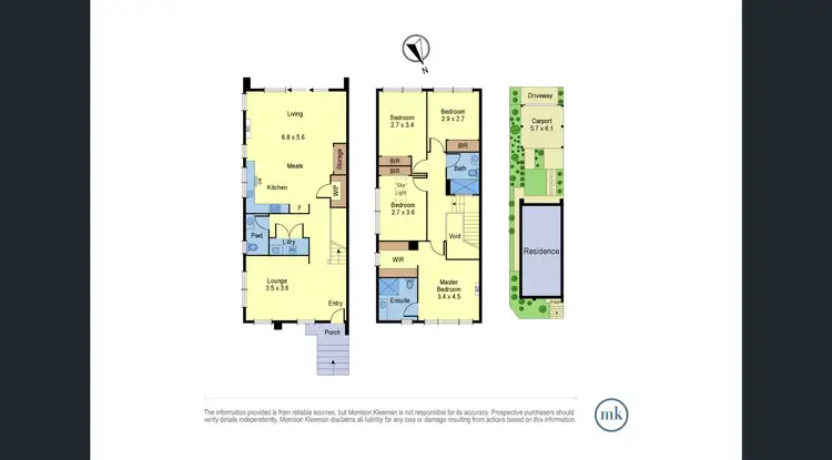 Floorplan of Homely townhouse listing, 11 Composites Lane, Doreen VIC 3754