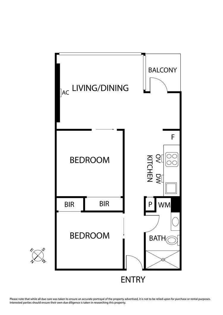 Floorplan of Homely apartment listing, 2102/155 Franklin Street, Melbourne VIC 3000