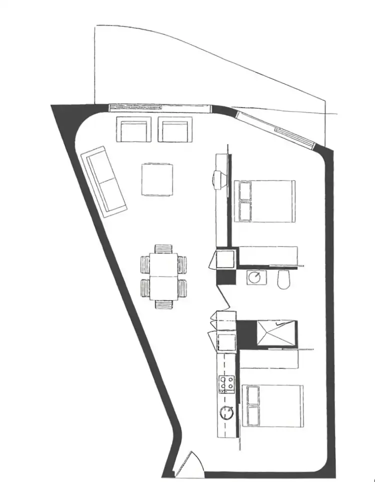 Floorplan of Homely apartment listing, 502/300 Swanston Street, Melbourne VIC 3000