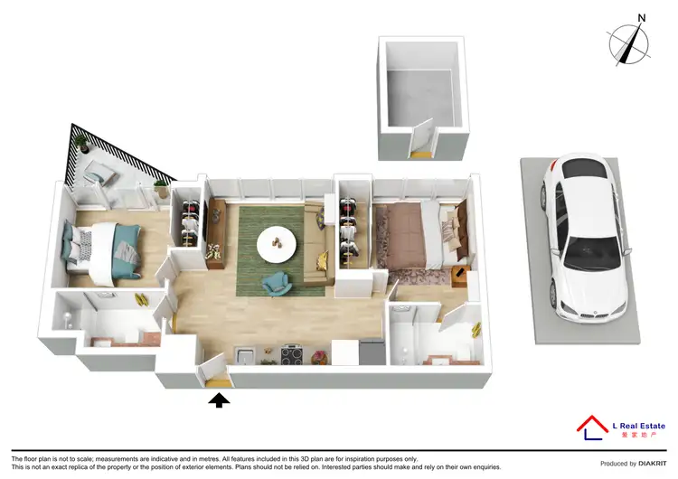 Floorplan of Homely apartment listing, 4801/60 A'beckett Street, Melbourne VIC 3000