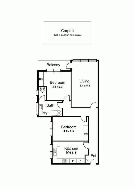 Floorplan of Homely apartment listing, 5/13 Emily Street, Carnegie VIC 3163
