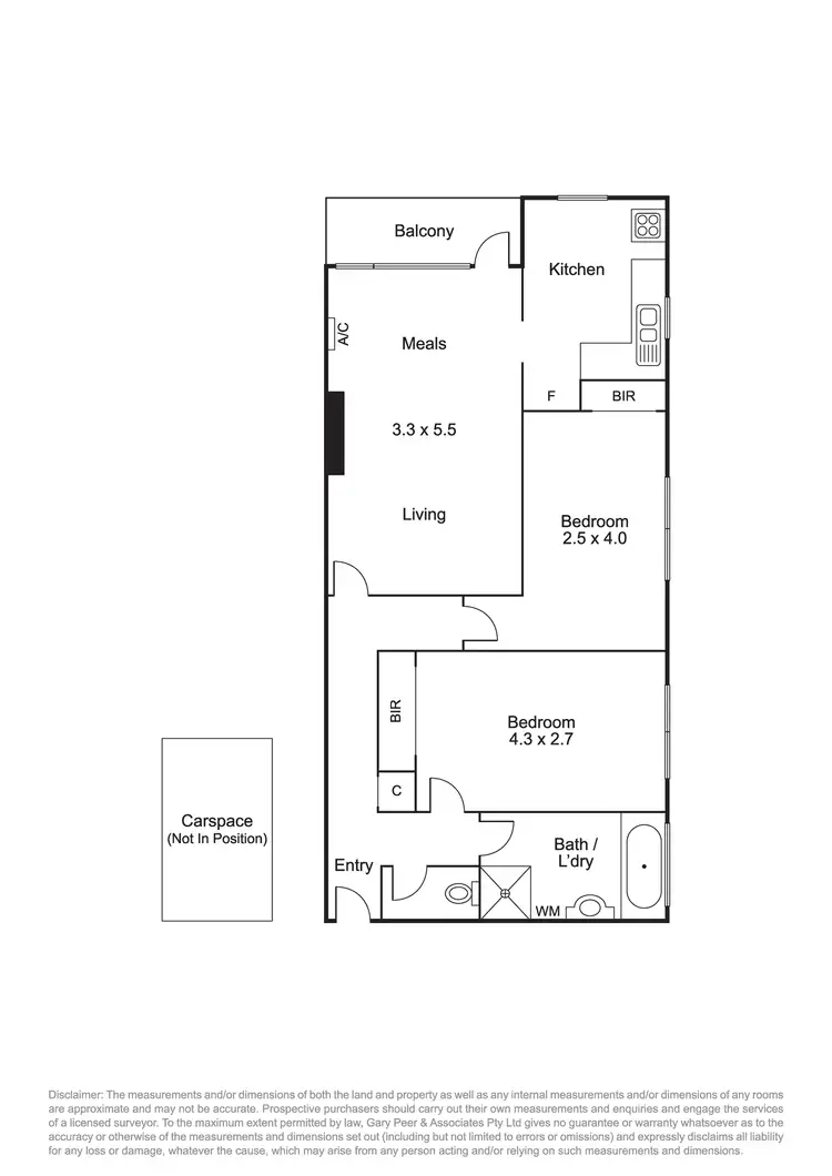 Floorplan of Homely apartment listing, 6/24 Fulton Street, St Kilda East VIC 3183