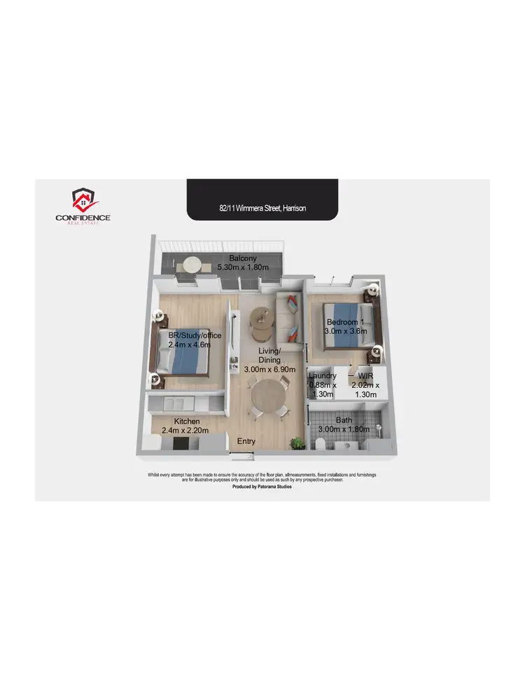 Floorplan of Homely apartment listing, 82/11 Wimmera Street, Harrison ACT 2914