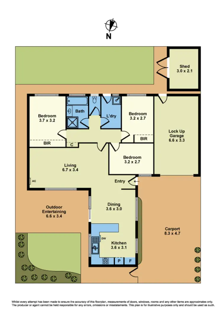 Floorplan of Homely unit listing, 2/33 Eames Avenue, Brooklyn VIC 3012