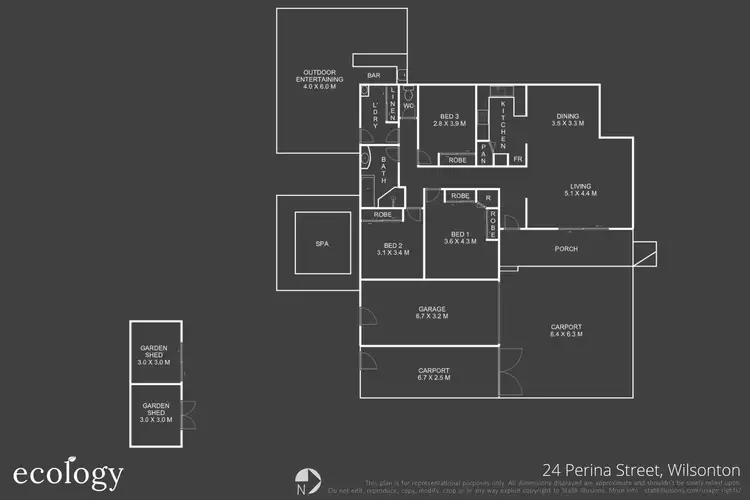 Floorplan of Homely house listing, 24 Perina Street, Wilsonton QLD 4350