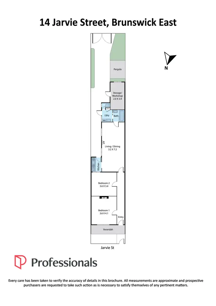Floorplan of Homely house listing, 14 Jarvie Street, Brunswick East VIC 3057