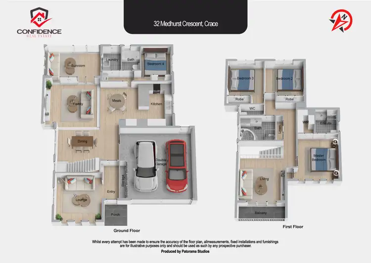 Floorplan of Homely house listing, 32 Medhurst Crescent, Crace ACT 2911