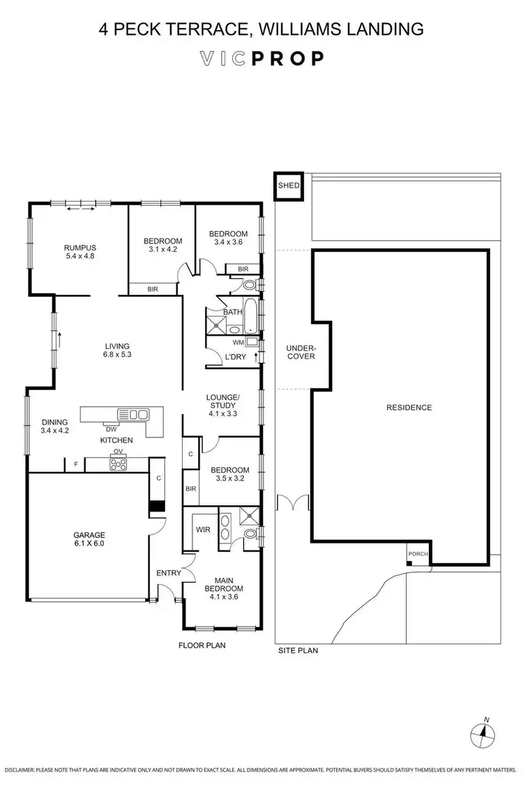 Floorplan of Homely house listing, 4 Peck Terrace, Williams Landing VIC 3027