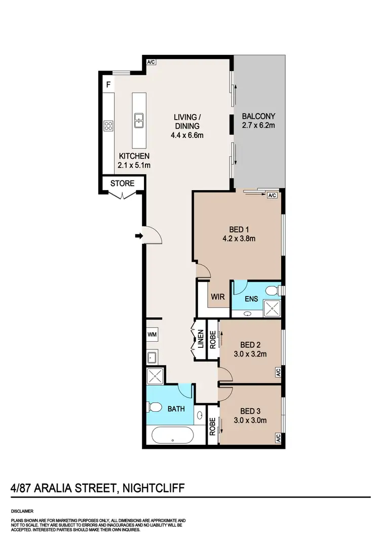 Floorplan of Homely unit listing, 4/87 Aralia Street, Rapid Creek NT 810