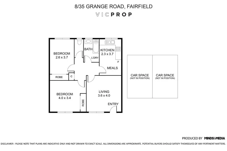 Floorplan of Homely apartment listing, 8/35 Grange Road, Fairfield VIC 3078