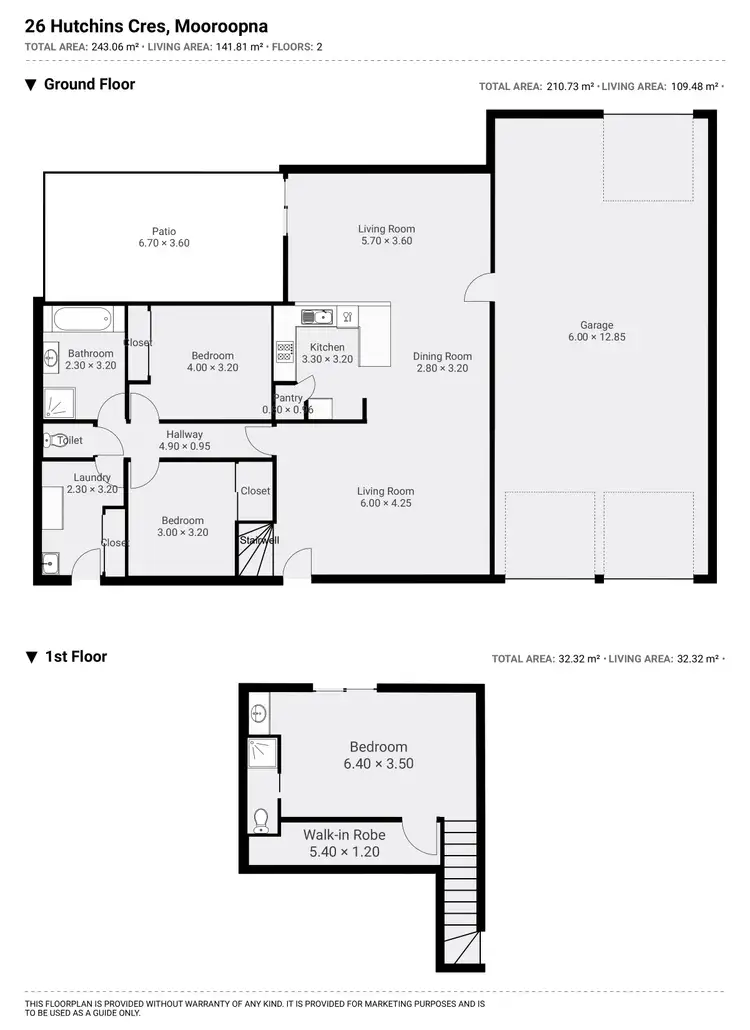 Floorplan of Homely house listing, 26 Hutchins Crescent, Mooroopna VIC 3629