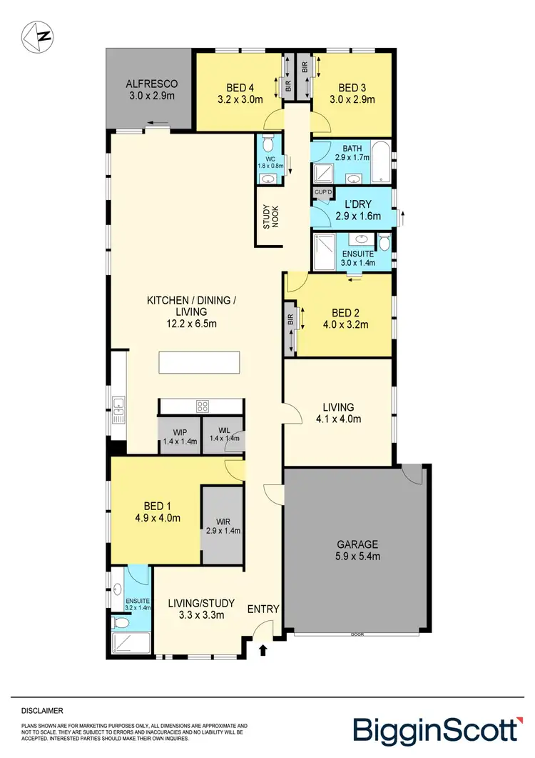 Floorplan of Homely house listing, 33 Evans Way, Lucas VIC 3350