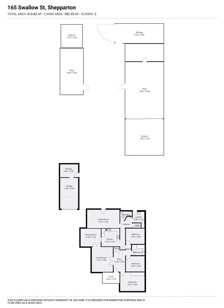 Floorplan of Homely house listing, 165 Swallow Street, Shepparton VIC 3630