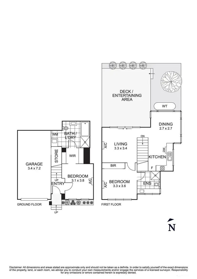 Floorplan of Homely townhouse listing, 6/28 Livingstone Road, Eltham VIC 3095