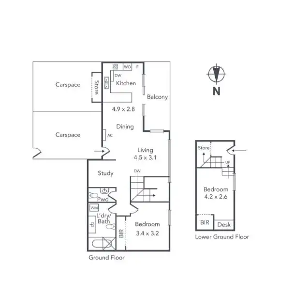 Floorplan of Homely apartment listing, G3/493 Victoria Street, West Melbourne VIC 3003