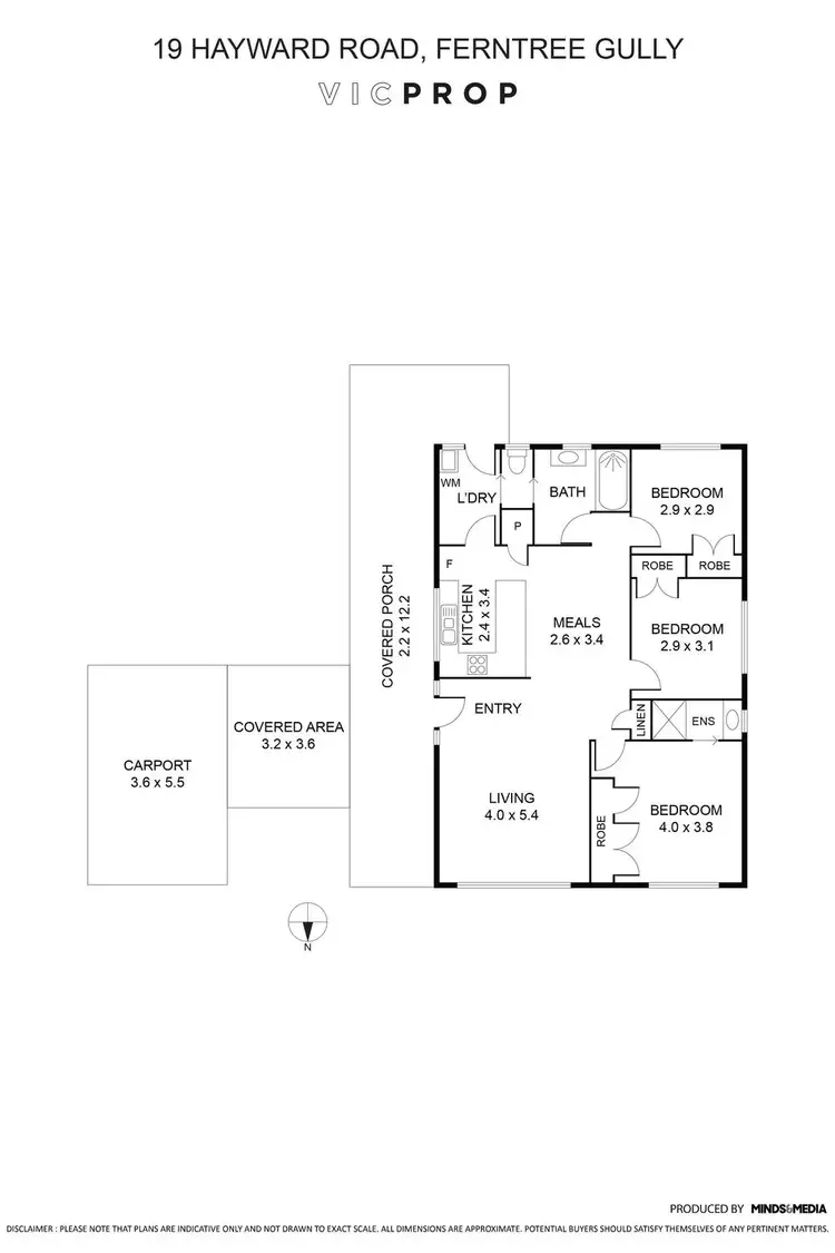 Floorplan of Homely house listing, 19 Hayward Road, Ferntree Gully VIC 3156