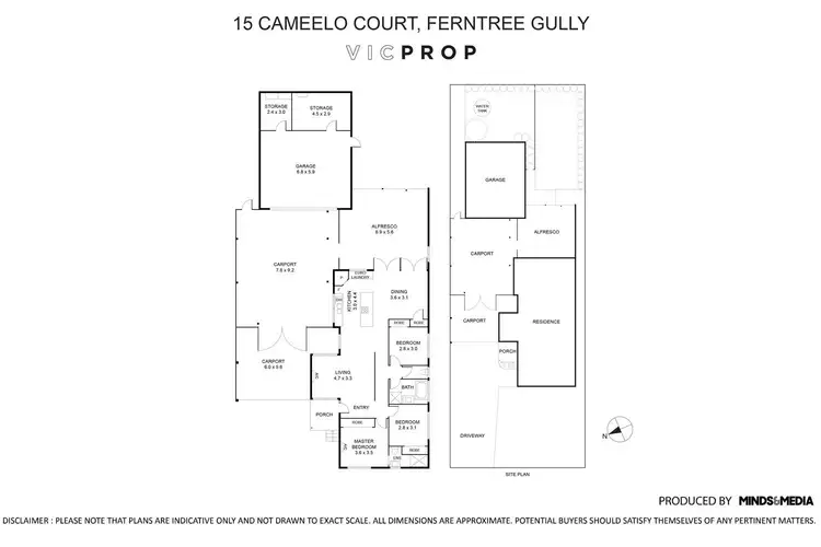 Floorplan of Homely house listing, 15 Cameelo Court, Ferntree Gully VIC 3156