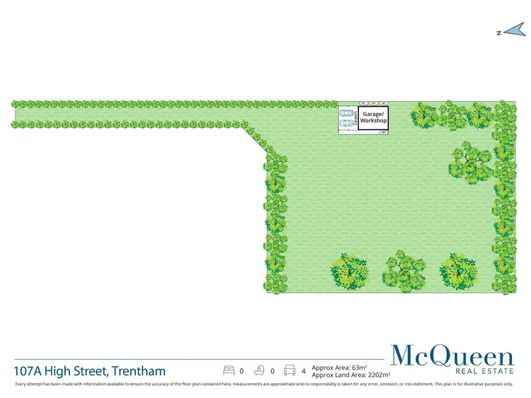 Floorplan of Homely land listing, 107A High Street, Trentham VIC 3458