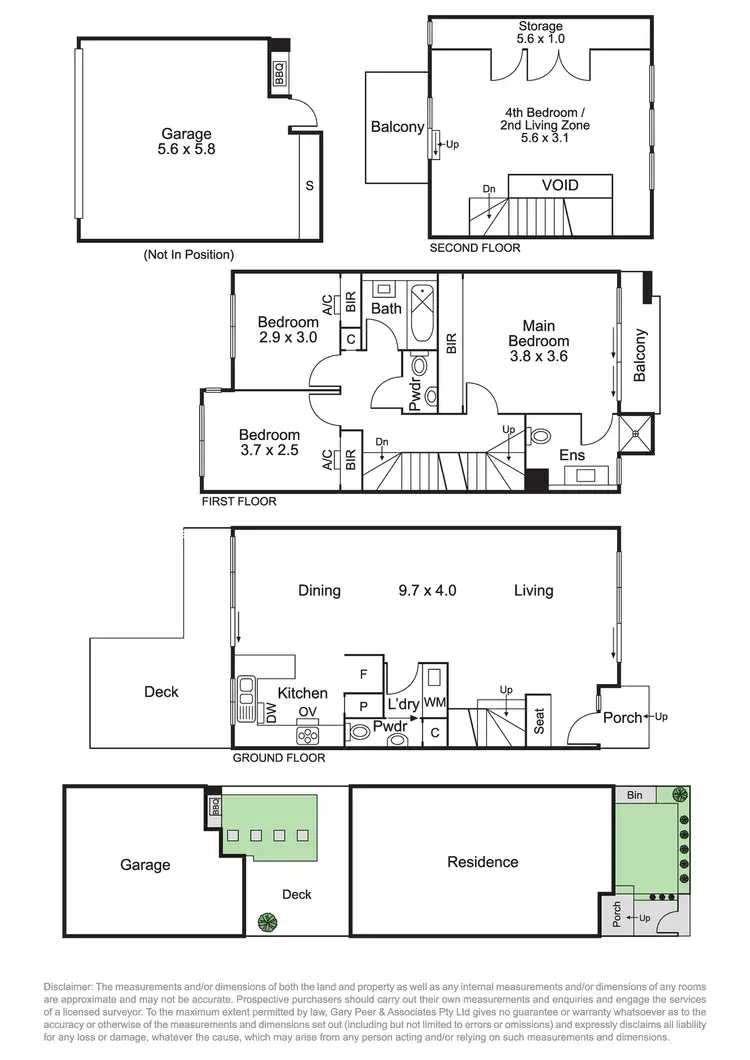 Floorplan of Homely townhouse listing, 25 Heath Drive, Glen Huntly VIC 3163