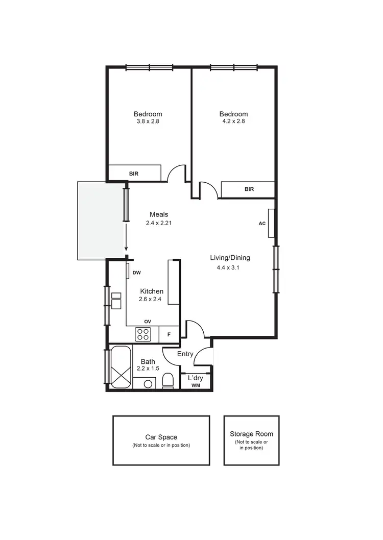 Floorplan of Homely apartment listing, 1/44 Lansdowne Road, St Kilda East VIC 3183