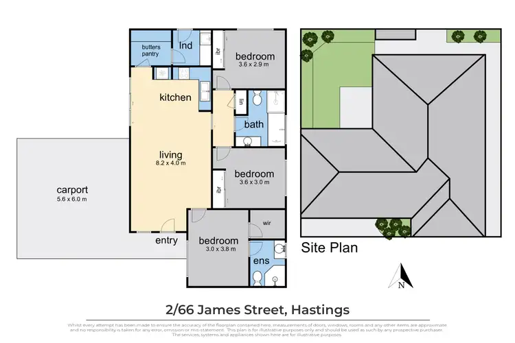 Floorplan of Homely house listing, 2/66 James Street, Hastings VIC 3915