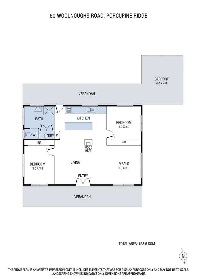 Floorplan of Homely house listing, 60 Woolnoughs Road, Porcupine Ridge VIC 3461