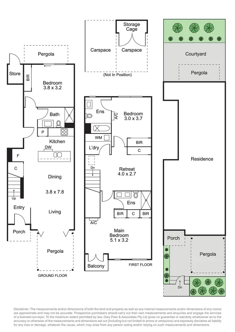 Floorplan of Homely townhouse listing, 62B Kambrook Road, Caulfield North VIC 3161