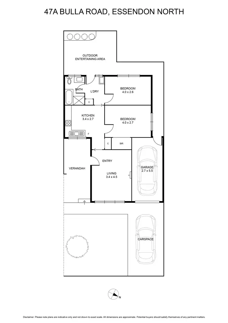 Floorplan of Homely unit listing, 47A Bulla Road, Essendon North VIC 3041