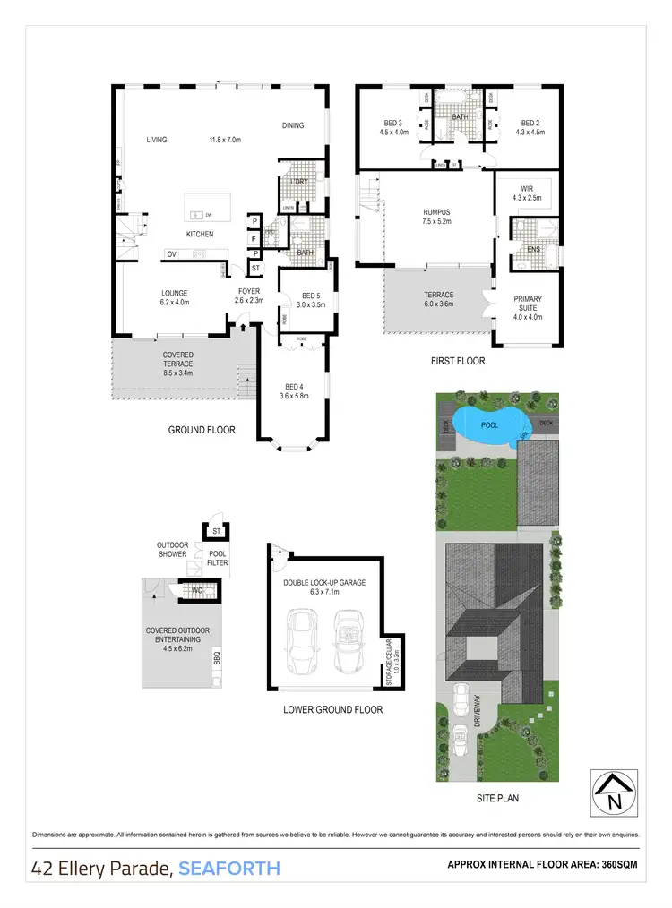 Floorplan of Homely house listing, 42 Ellery Parade, Seaforth NSW 2092