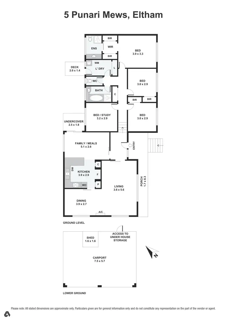 Floorplan of Homely house listing, 5 Punari Mews, Eltham VIC 3095