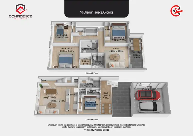 Floorplan of Homely house listing, 18 Chanter Terrace, Coombs ACT 2611