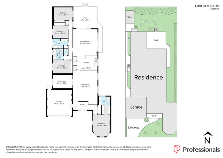 Floorplan of Homely house listing, 5 Duckmanton Court, Bentleigh East VIC 3165