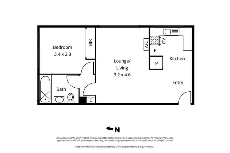 Floorplan of Homely apartment listing, 12/8 Lambert Road, Toorak VIC 3142