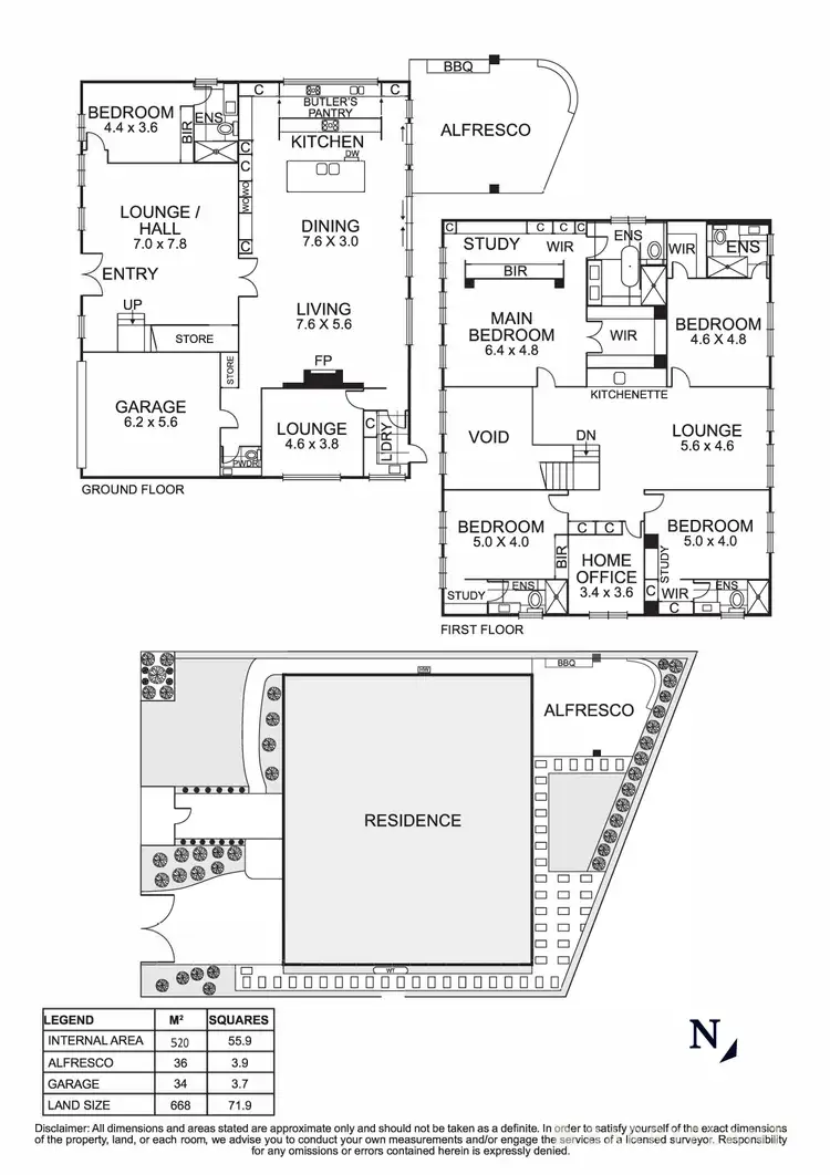 Floorplan of Homely house listing, 57 Polaris Drive, Doncaster East VIC 3109