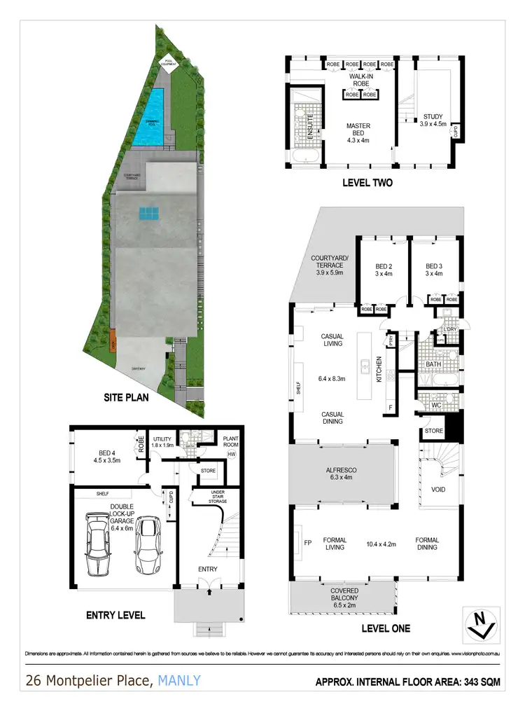 Floorplan of Homely house listing, 26 Montpelier Place, Manly NSW 2095