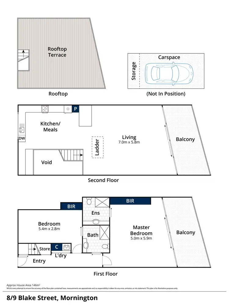 Floorplan of Homely apartment listing, 8/9 Blake Street, Mornington VIC 3931