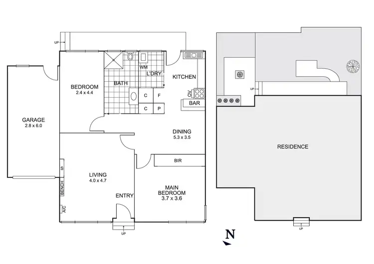Floorplan of Homely unit listing, 3/200 Station Street, Edithvale VIC 3196