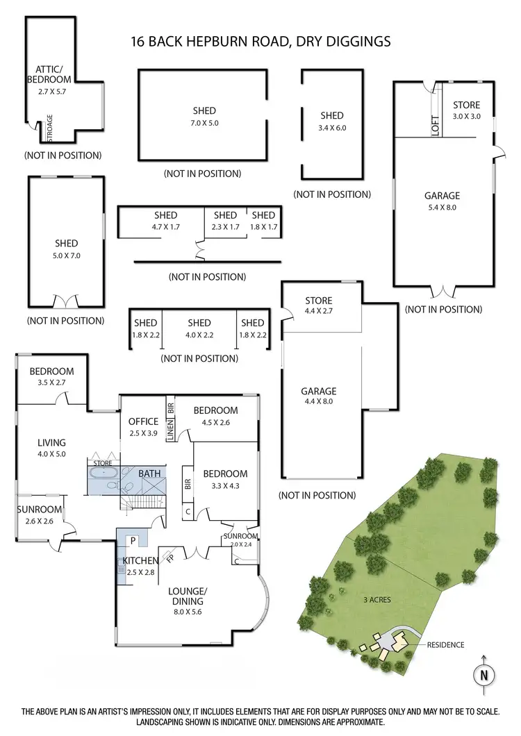Floorplan of Homely house listing, 16 Back Hepburn Road, Dry Diggings VIC 3461